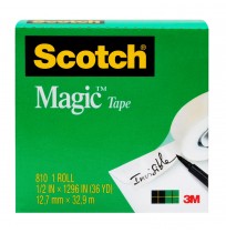 SCOTCH Magic Tapes 810 3M, 1/2 x 36
